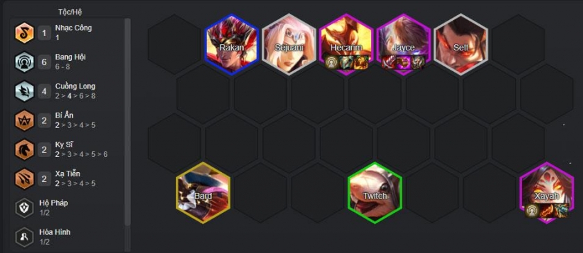 Đội hình Xayah Bang Hội DTCL mùa 7.5 Đội hình Xayah Bang Hội DTCL mùa 7.5