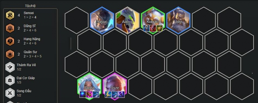 Nâng cấp tướng chính và bổ sung tướng phụ trợ hiệu quả