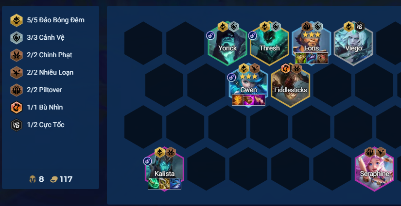 Đội hình Gwen Đảo Bóng Đêm