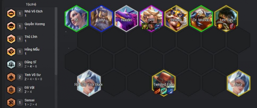 Hoàn thiện đội hình với các tướng 5 vàng mạnh