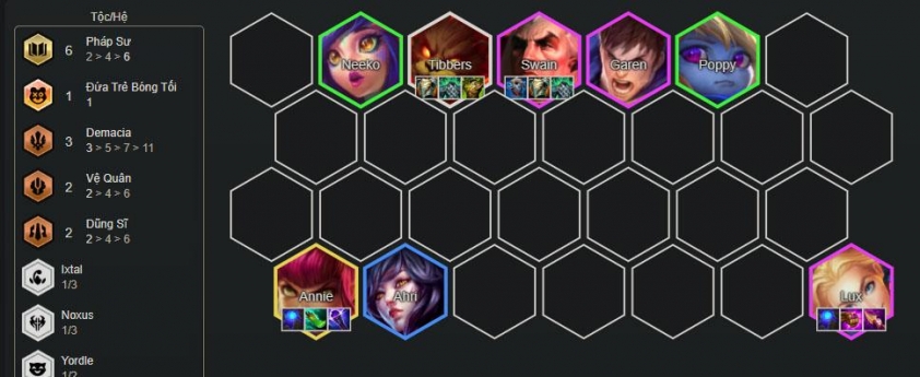 Đội hình Lux Pháp Sư DTCL mùa 16