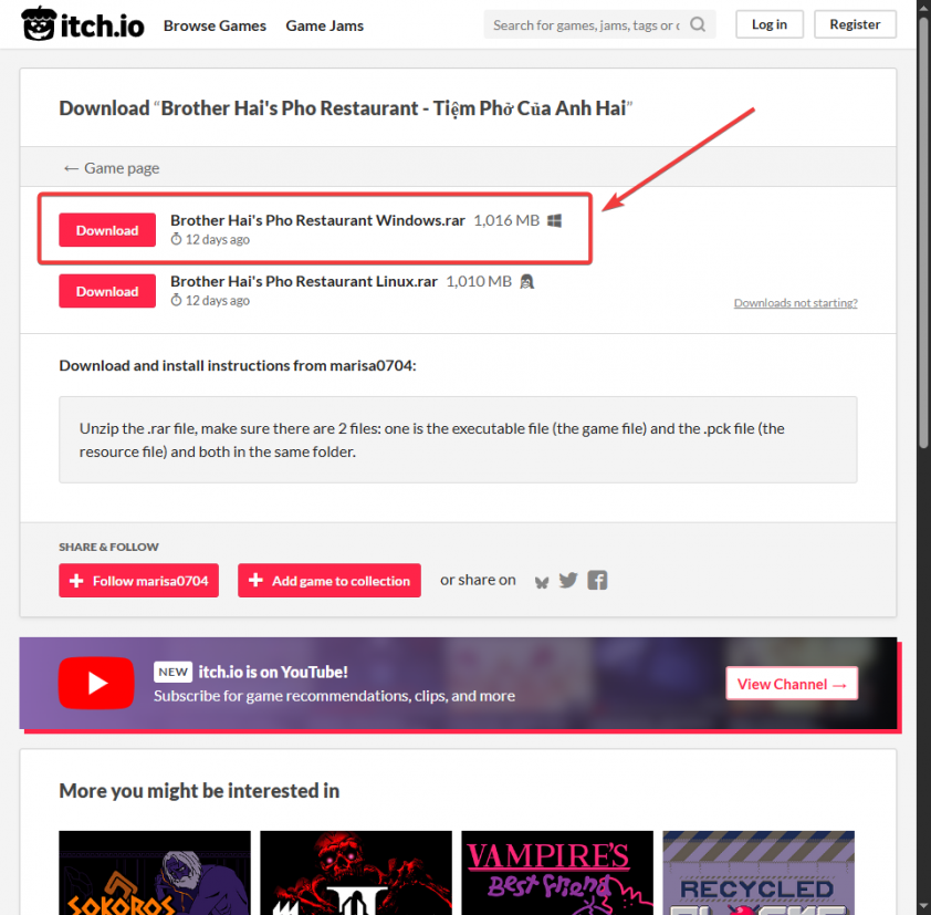 Hướng dẫn tải game Tiệm Phở của Anh Hai 734588 Tải file cài đặt Windows