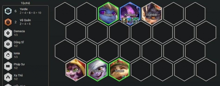 Giai đoạn giữa game đội hình Veigar Hình ảnh giai đoạn giữa game