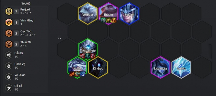 Đội hình Ashe Tryndamere Freljord