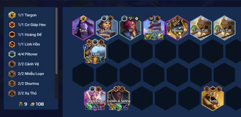 Đội hình Seraphine Piltover DTCL Mùa 16 Đội hình Seraphine Piltover gồm các tướng và tộc hệ