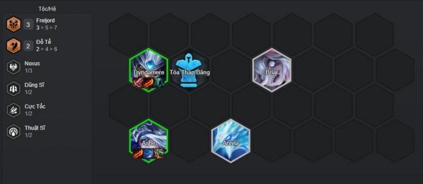 Đầu game đội hình Tryndamere Freljord Chiến thuật đầu game với Ashe và Briar