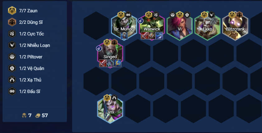 Giữa game đội hình Zaun